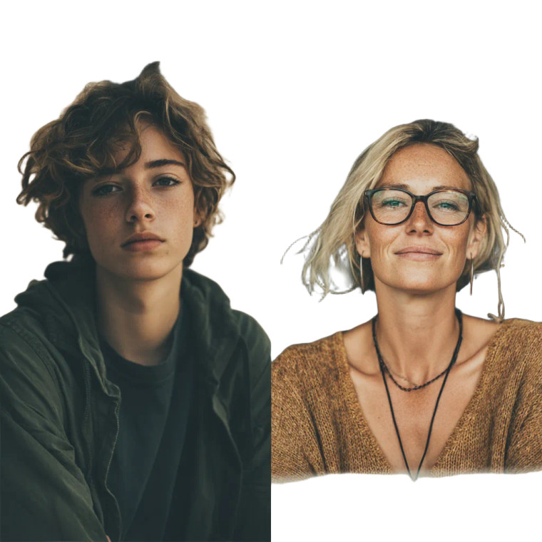 Split Screen Contrast Vinyl Car Decal Sticker – Waterproof & UV-Resistant 