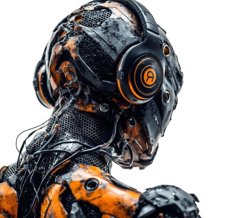 Ai Robot Portrait V3 Vinyl Car Decal Sticker – Waterproof & UV-Resistant 