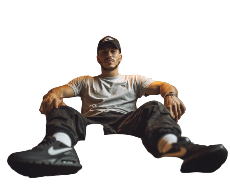 Defiant Young Man Vinyl Car Decal Sticker – Waterproof & UV-Resistant 