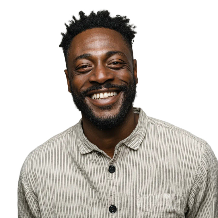 Cheerful Black Man Vinyl Car Decal Sticker – Waterproof & UV-Resistant 