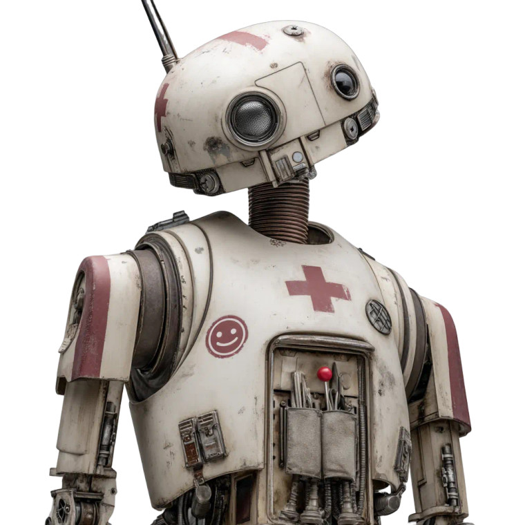 Medical Droid Vinyl Car Decal Sticker – Waterproof & UV-Resistant 