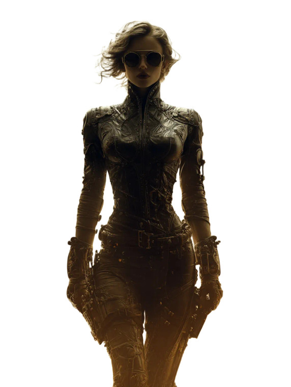 Steampunk Elven Warrior Vinyl Car Decal Sticker – Waterproof & UV-Resistant 