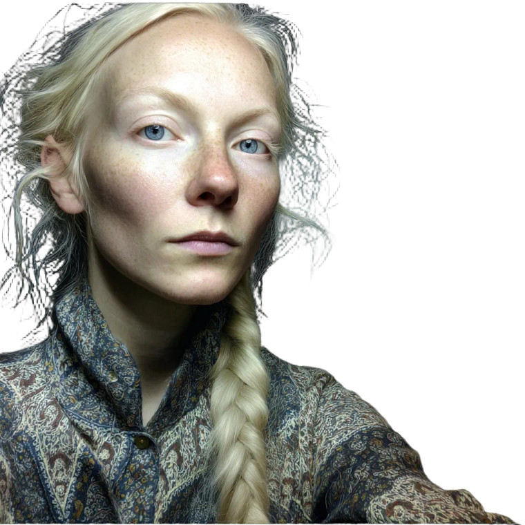 Blonde Haired Girl V2 Vinyl Car Decal Sticker – Waterproof & UV-Resistant 