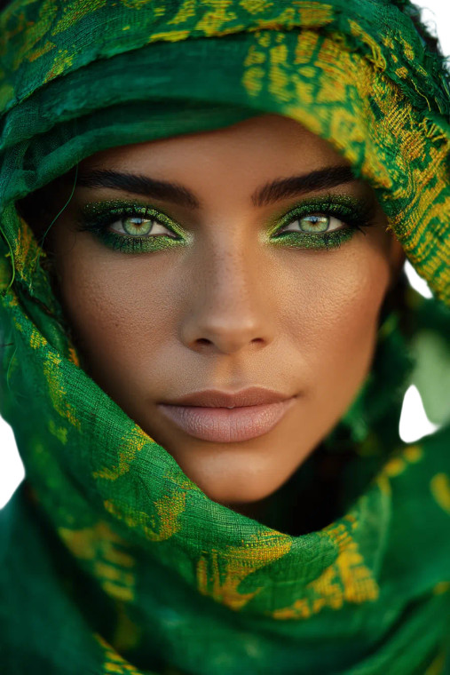 Colorful Portrait Woman Vinyl Car Decal Sticker – Waterproof & UV-Resistant 