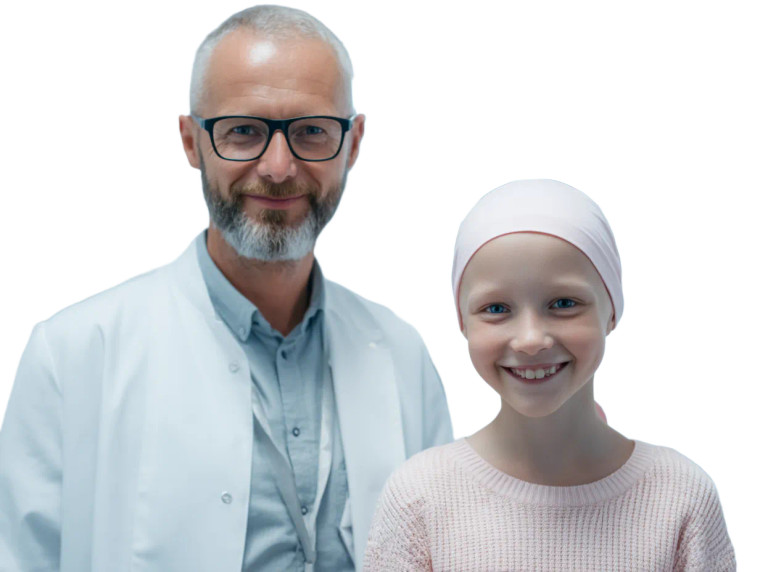 Oncologist And Patient Vinyl Car Decal Sticker – Waterproof & UV-Resistant 