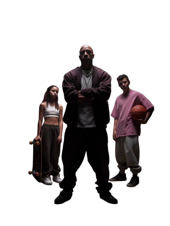 Hip-Hop Trio Vinyl Car Decal Sticker – Waterproof & UV-Resistant 