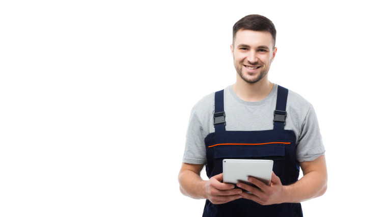 Confident Factory Worker V3 Vinyl Car Decal Sticker – Waterproof & UV-Resistant 