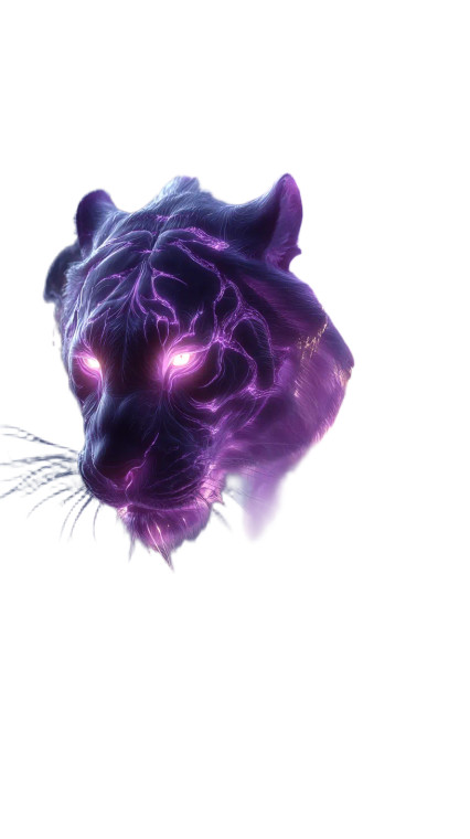 Neon Water Tiger Vinyl Car Decal Sticker – Waterproof & UV-Resistant 