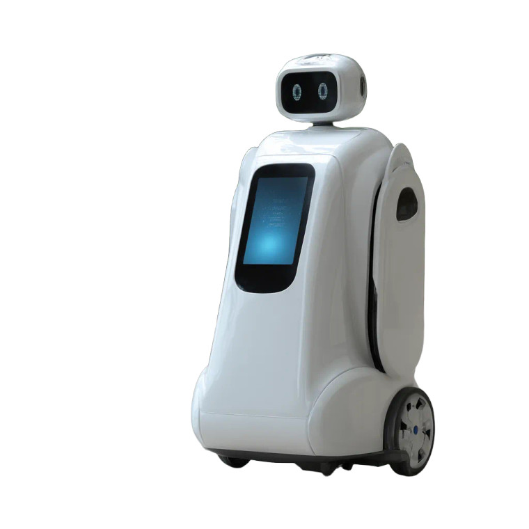 Future Elderly Robot Vinyl Car Decal Sticker – Waterproof & UV-Resistant 