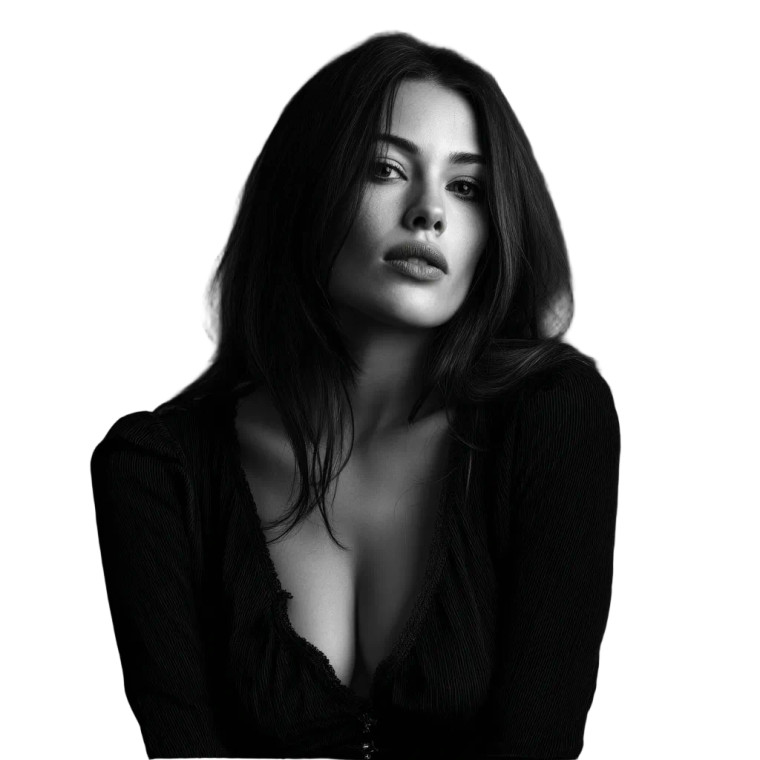 Beautiful Woman Portrait V33 Vinyl Car Decal Sticker – Waterproof & UV-Resistant 