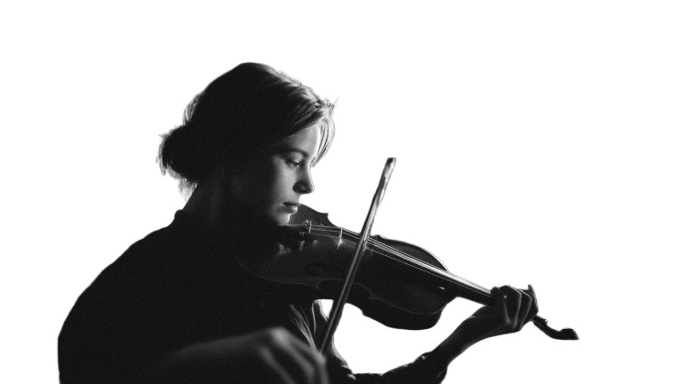 Melancholic Violinist Vinyl Car Decal Sticker – Waterproof & UV-Resistant 