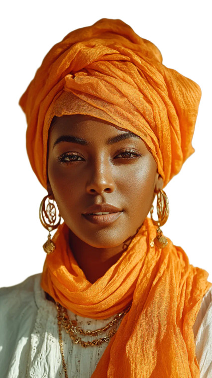 Nigerian Fashion Model Vinyl Car Decal Sticker – Waterproof & UV-Resistant 