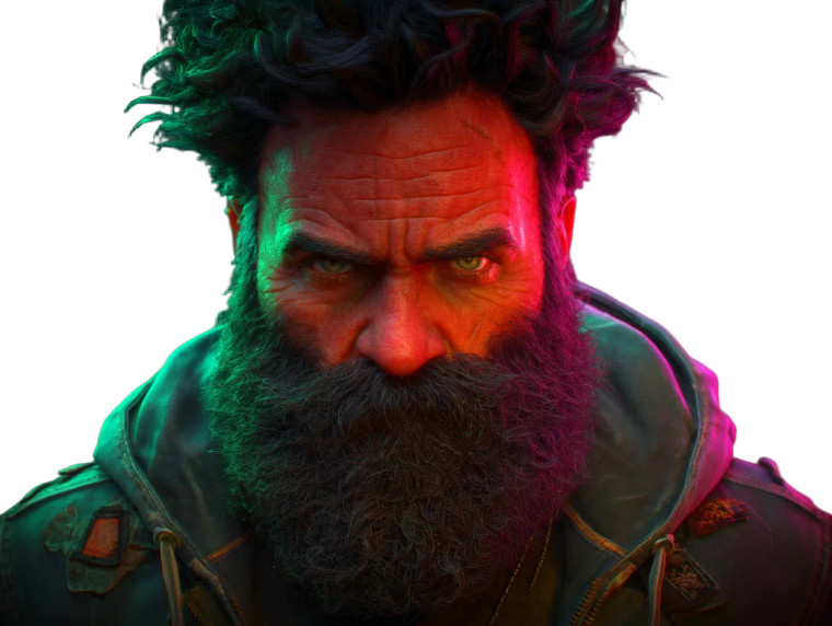 Bearded Man V3 Vinyl Car Decal Sticker – Waterproof & UV-Resistant 