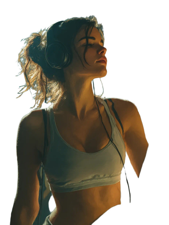 Focused Student Treadmill Vinyl Car Decal Sticker – Waterproof & UV-Resistant 