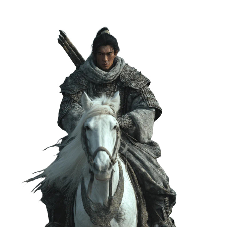 Warrior On Horseback V6 Vinyl Car Decal Sticker – Waterproof & UV-Resistant 