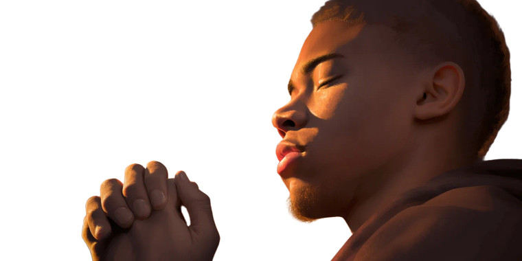 Praying At Sunrise Vinyl Car Decal Sticker – Waterproof & UV-Resistant 