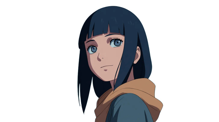 Hinata Hyuga Portrait V3 Vinyl Car Decal Sticker – Waterproof & UV-Resistant 