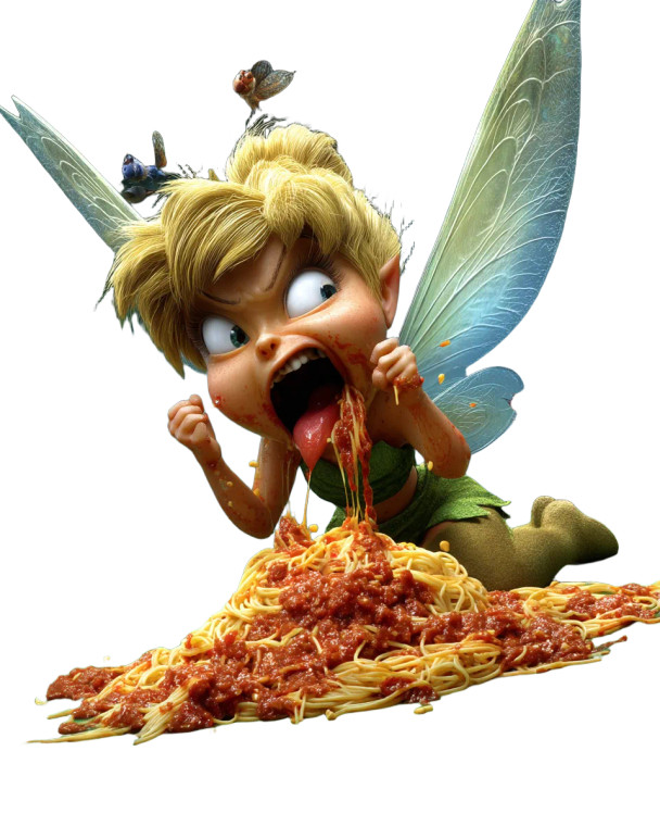 Hungry Forest Fairy Vinyl Car Decal Sticker – Waterproof & UV-Resistant 
