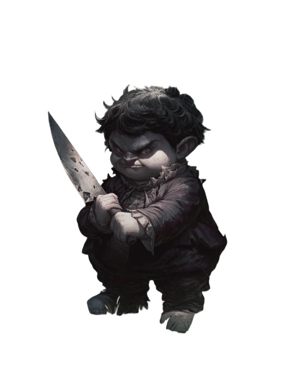 Creepy Fantasy Kid Vinyl Car Decal Sticker – Waterproof & UV-Resistant 