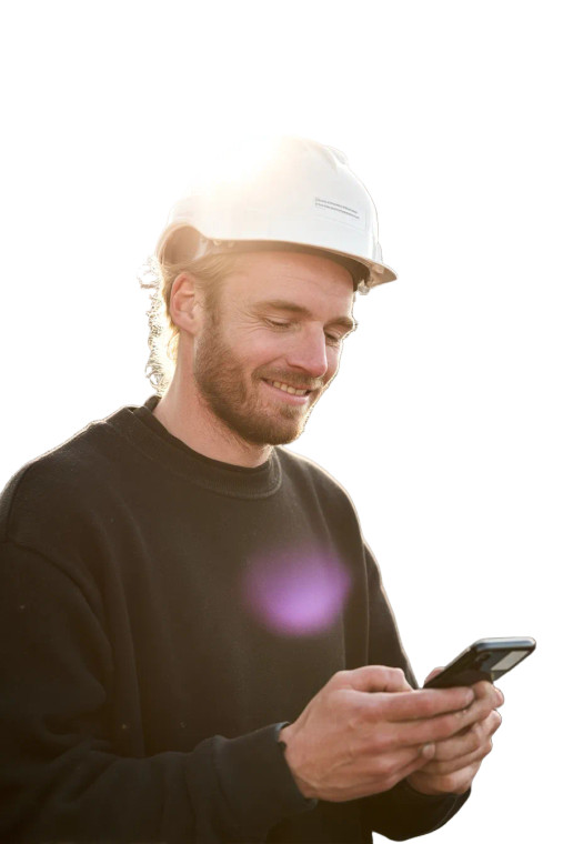 Happy Dutch Worker Vinyl Car Decal Sticker – Waterproof & UV-Resistant 