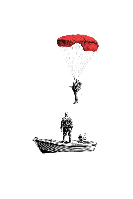 Paragliding Logo Vinyl Car Decal Sticker – Waterproof & UV-Resistant 