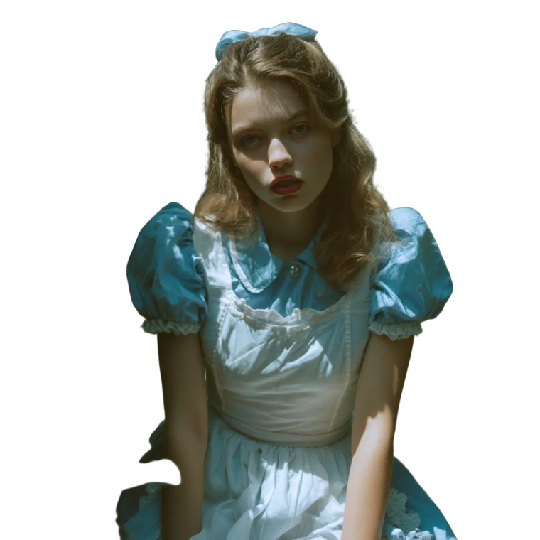 Alice Costume Vinyl Car Decal Sticker – Waterproof & UV-Resistant 