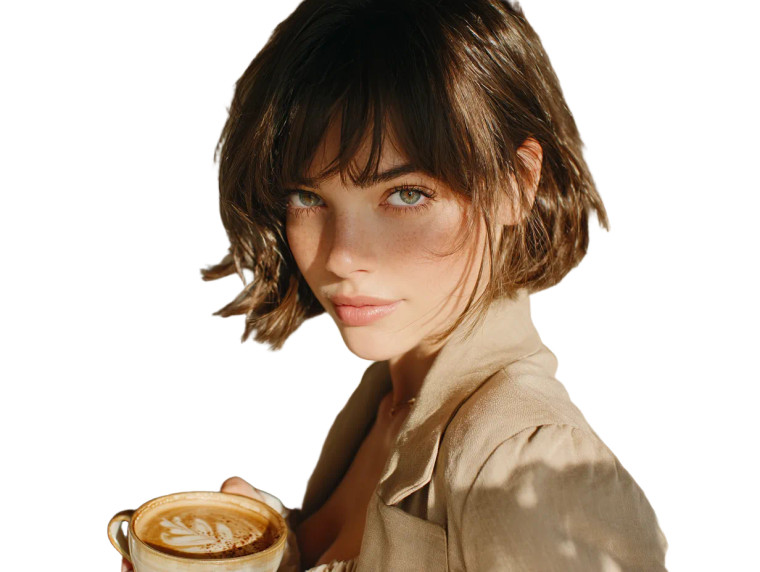 Confident Coffee Lover Vinyl Car Decal Sticker – Waterproof & UV-Resistant 