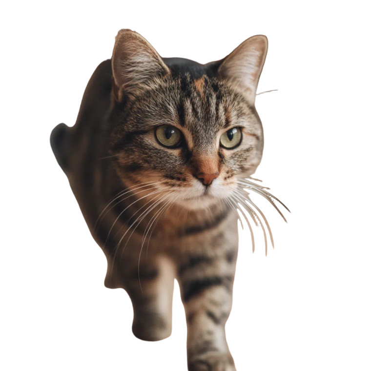 Curious Cat Alone Vinyl Car Decal Sticker – Waterproof & UV-Resistant 