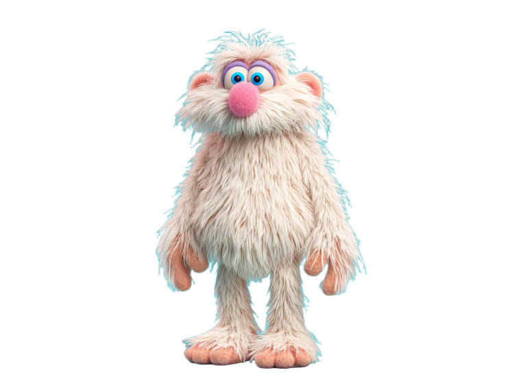 Shaggy Blue-Eyed Puppet Vinyl Car Decal Sticker – Waterproof & UV-Resistant 