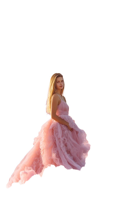 Pink Cloud Girl Vinyl Car Decal Sticker – Waterproof & UV-Resistant 