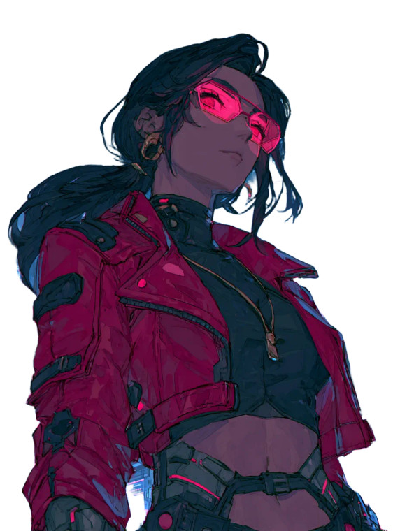 Fiery Cyberpunk Detective Vinyl Car Decal Sticker – Waterproof & UV-Resistant 