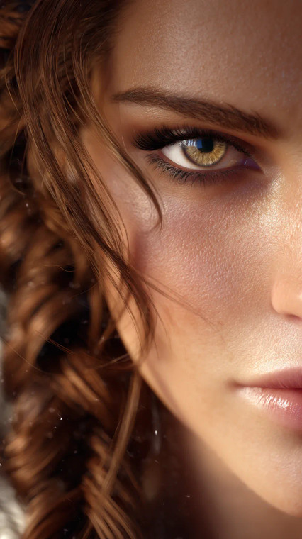 Beautiful Braided Woman Vinyl Car Decal Sticker – Waterproof & UV-Resistant 