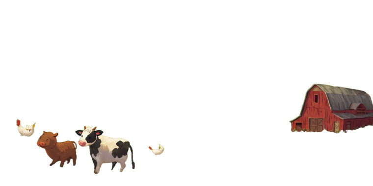 Farm Animals Spring Vinyl Car Decal Sticker – Waterproof & UV-Resistant 