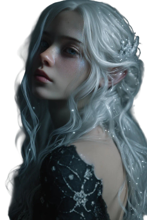 Drow Elf Portrait V3 Vinyl Car Decal Sticker – Waterproof & UV-Resistant 