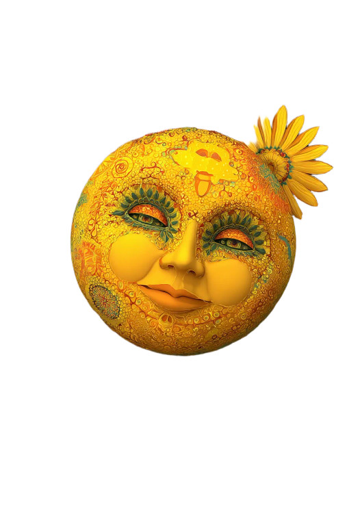Smiling Sun Illustration V2 Vinyl Car Decal Sticker – Waterproof & UV-Resistant 