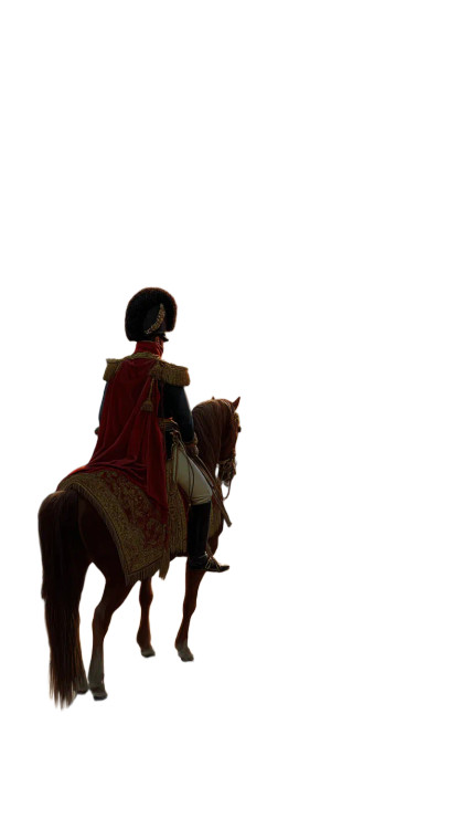 Napoleon On Horseback V4 Vinyl Car Decal Sticker – Waterproof & UV-Resistant 