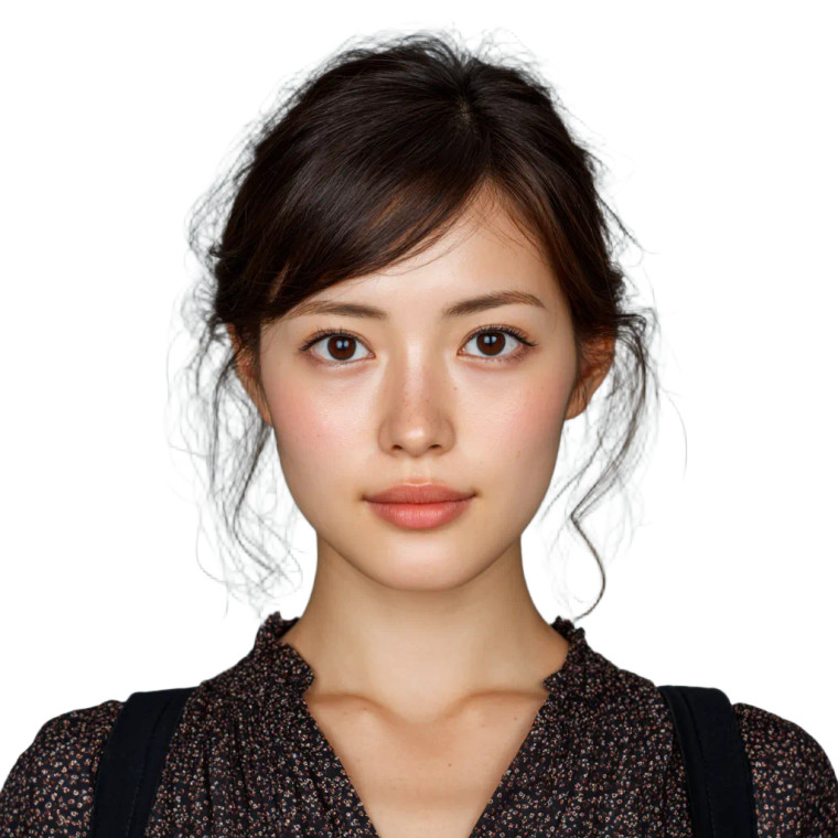 Japanese Woman Photo V3 Vinyl Car Decal Sticker – Waterproof & UV-Resistant 