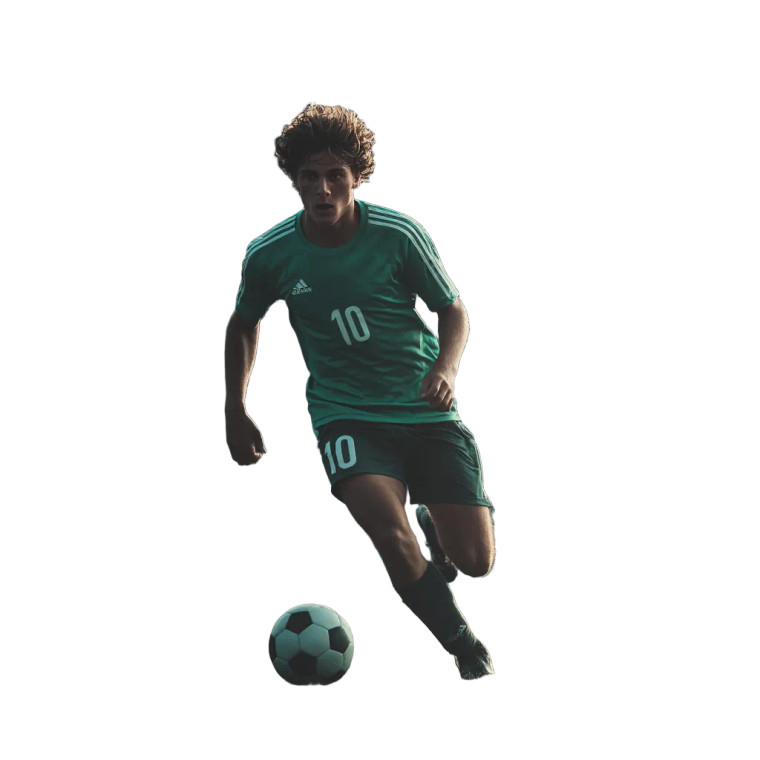 Young Soccer Player V10 Vinyl Car Decal Sticker – Waterproof & UV-Resistant 