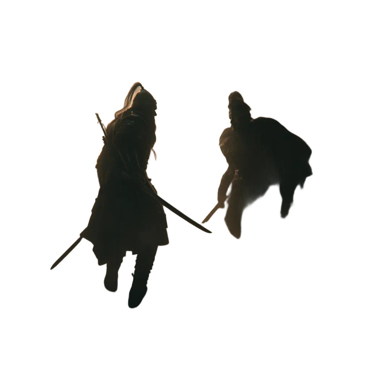 Historic Warrior Duel Vinyl Car Decal Sticker – Waterproof & UV-Resistant 