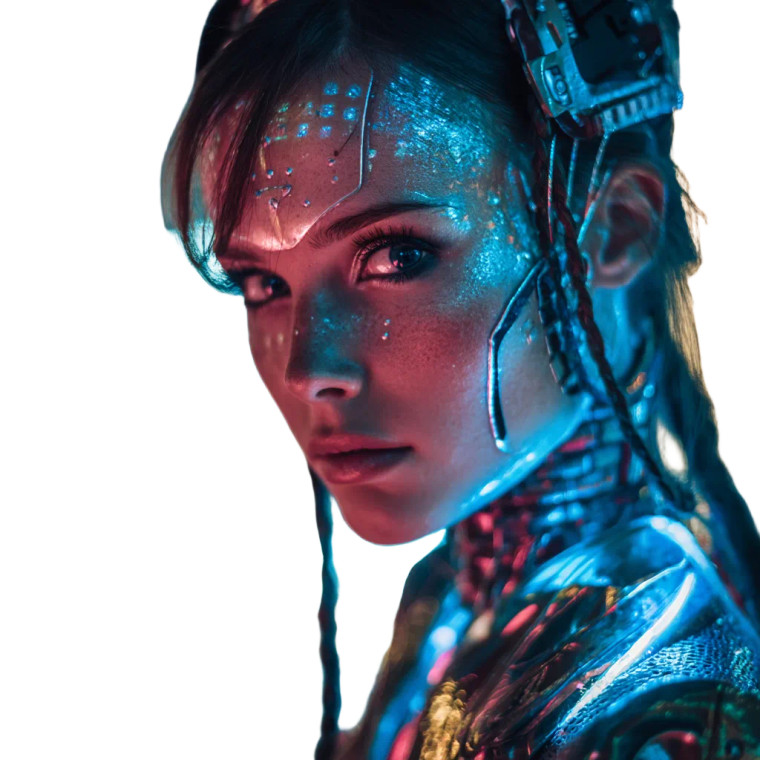 Cyborg Hybrid V2 Vinyl Car Decal Sticker – Waterproof & UV-Resistant 