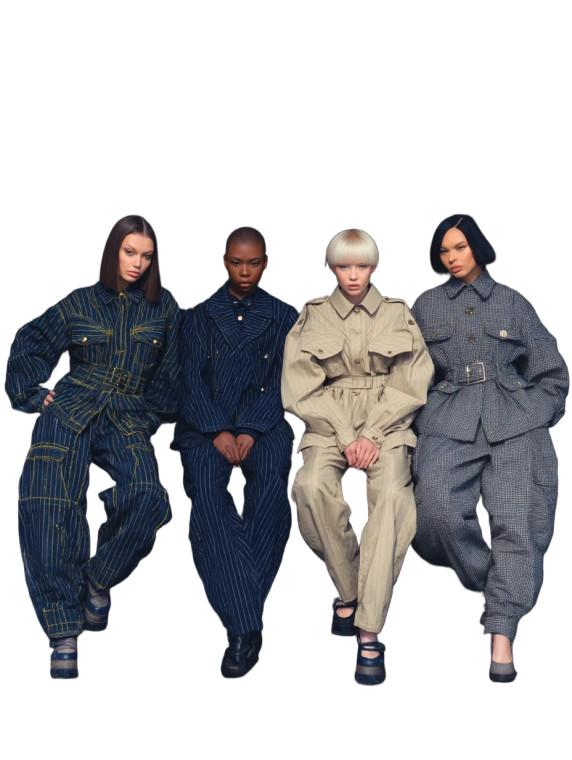 Diverse Fashion Quartet Vinyl Car Decal Sticker – Waterproof & UV-Resistant 