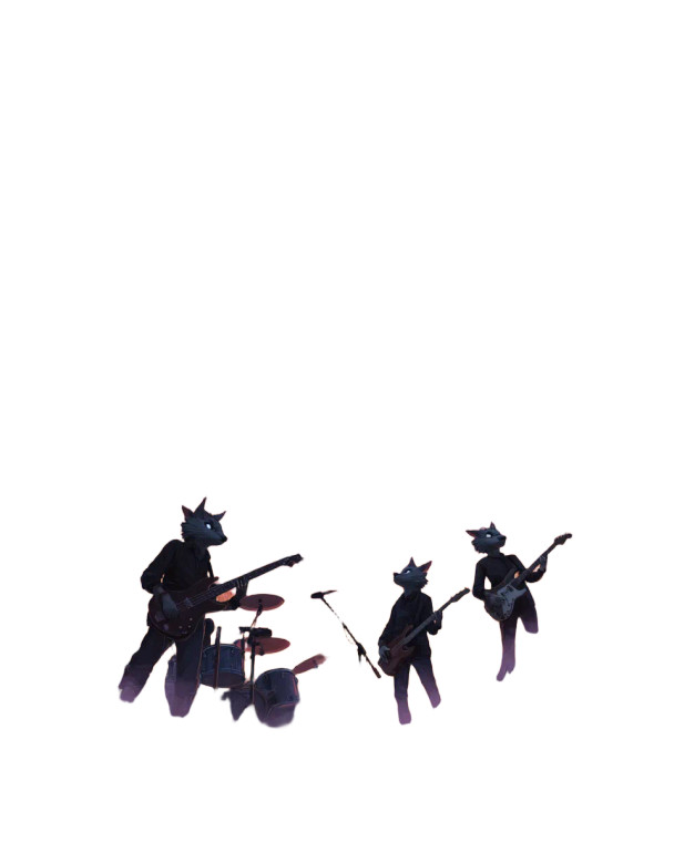 Psychedelic Rock Trio Vinyl Car Decal Sticker – Waterproof & UV-Resistant 