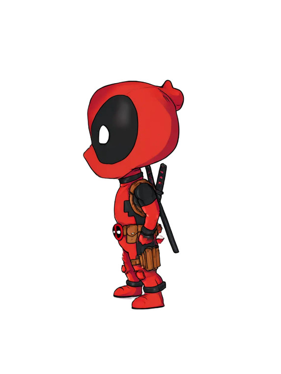 Chibi Calvin Deadpool Vinyl Car Decal Sticker – Waterproof & UV-Resistant 
