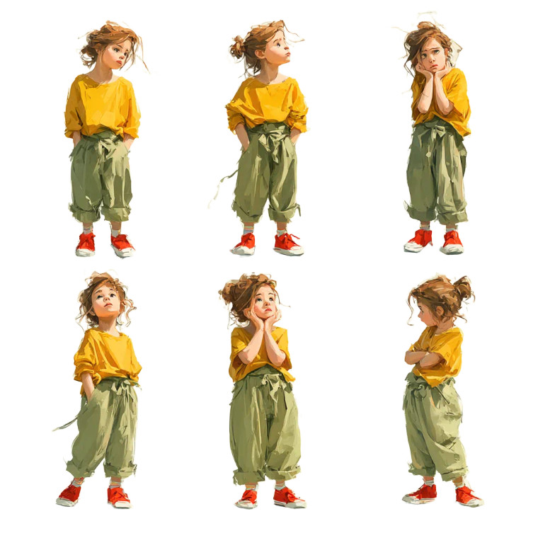 Nordic Girl Character V2 Vinyl Car Decal Sticker – Waterproof & UV-Resistant 