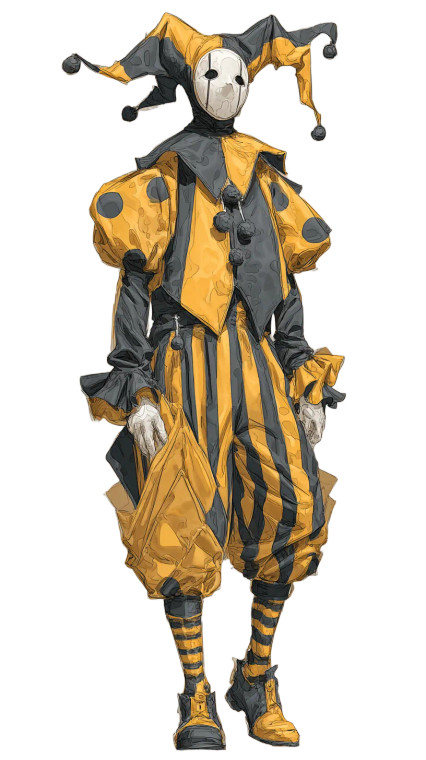 Jester Character Vinyl Car Decal Sticker – Waterproof & UV-Resistant 