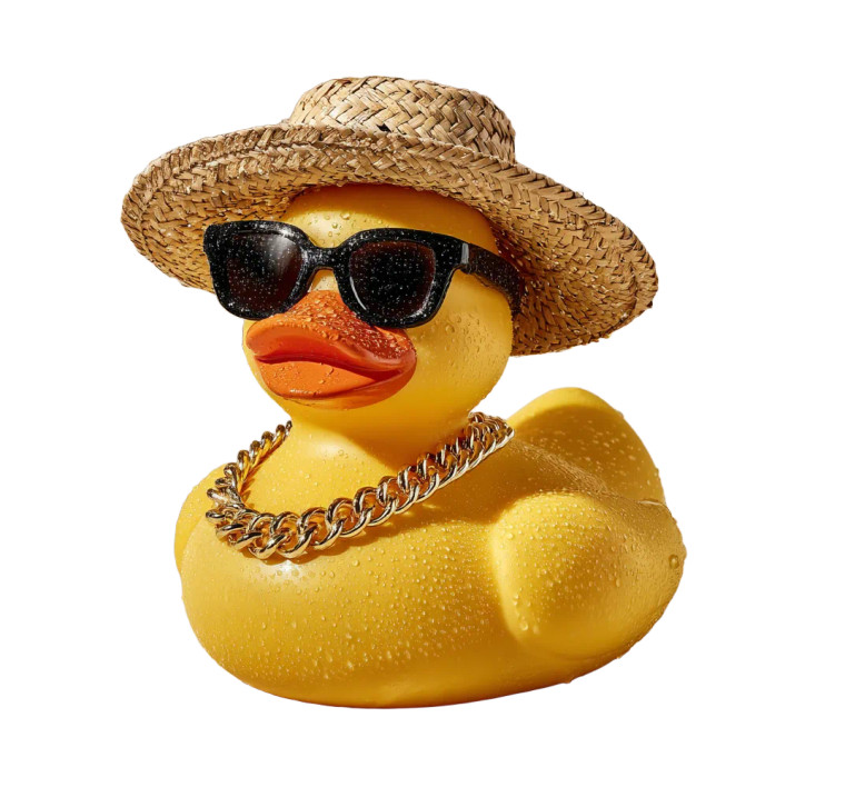 Stylish Rubber Duck V13 Vinyl Car Decal Sticker – Waterproof & UV-Resistant 