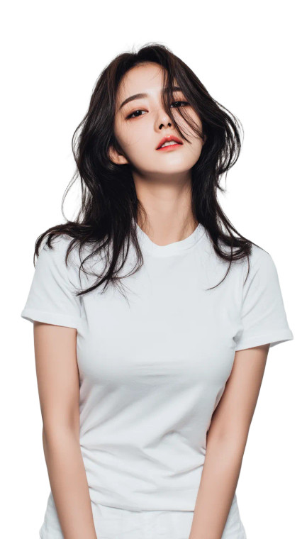 Korean Female Model V11 Vinyl Car Decal Sticker – Waterproof & UV-Resistant 