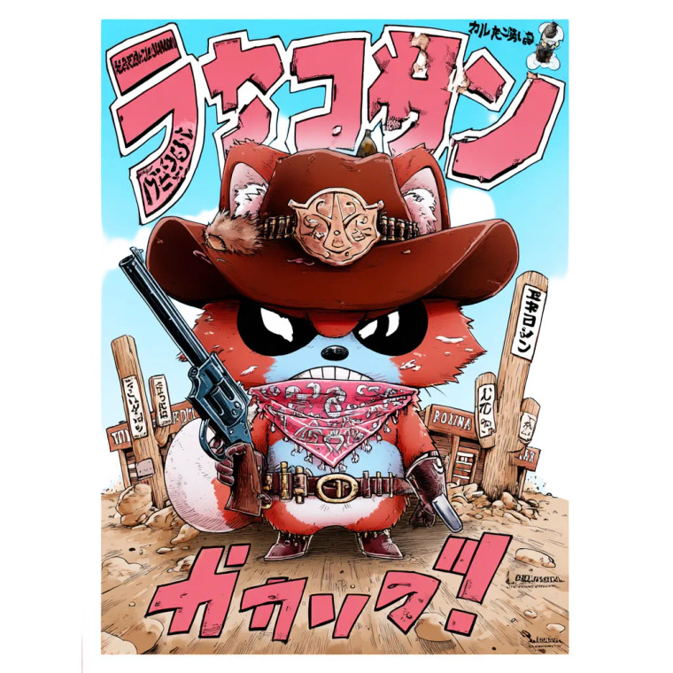 Angry Sheriff Fox Vinyl Car Decal Sticker – Waterproof & UV-Resistant 