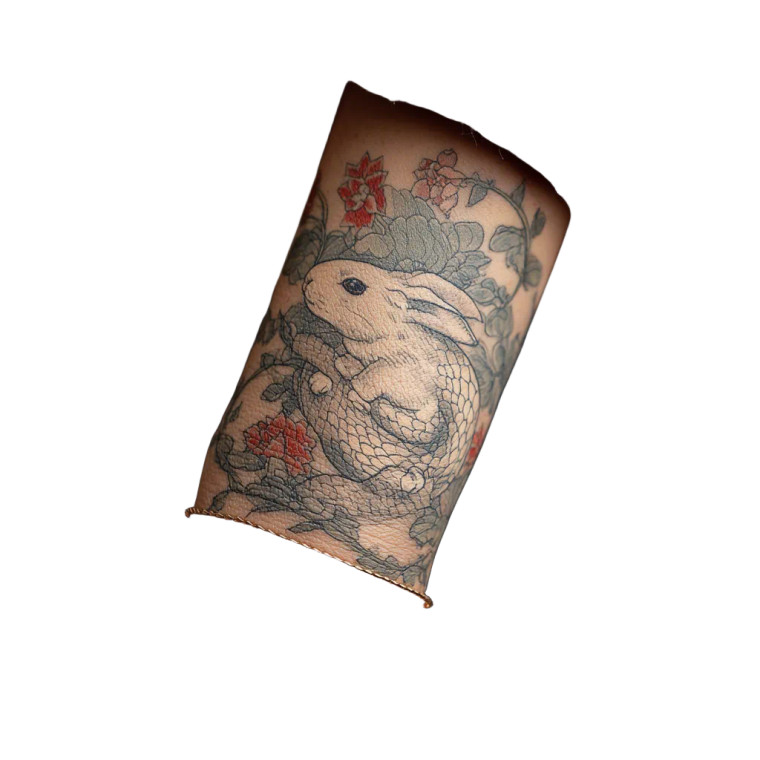 Ink Wash Tattoo Vinyl Car Decal Sticker – Waterproof & UV-Resistant 