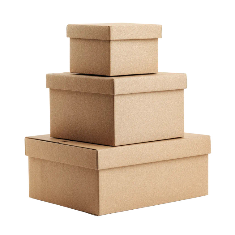 Stacked Cardboard Boxes Vinyl Car Decal Sticker – Waterproof & UV-Resistant 